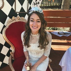 Flower Crown in Blue and Silver Wire